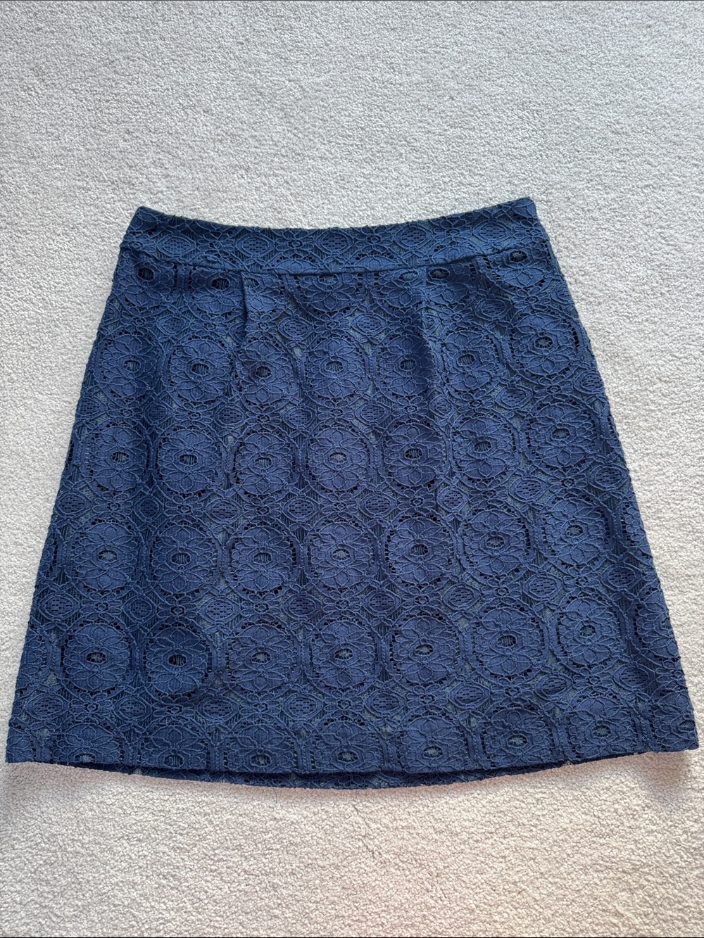 Merona Women's Navy Lace A-Line Skirt.